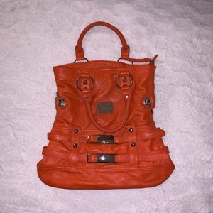 Burnt Orange Jimmy Choo Purse.